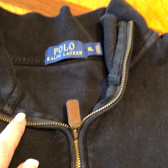 Men Polo Ralph Lauren Half Zip Pull Over XL - Picture 2 of 3